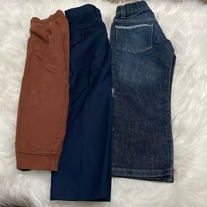 Three long pants, size 4t